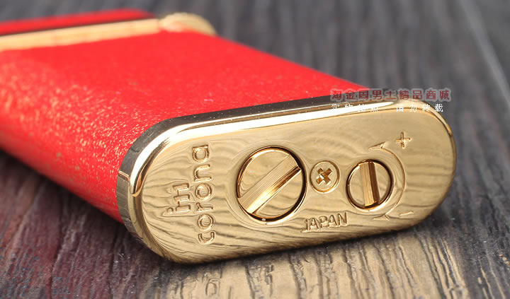 日本皇冠Im Corona烟斗专用打火机和金镀金水晶桂冠限量版-6