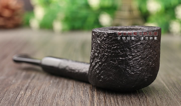 意大利 Vitale维塔莱石楠木烟斗 黑色喷砂01-2