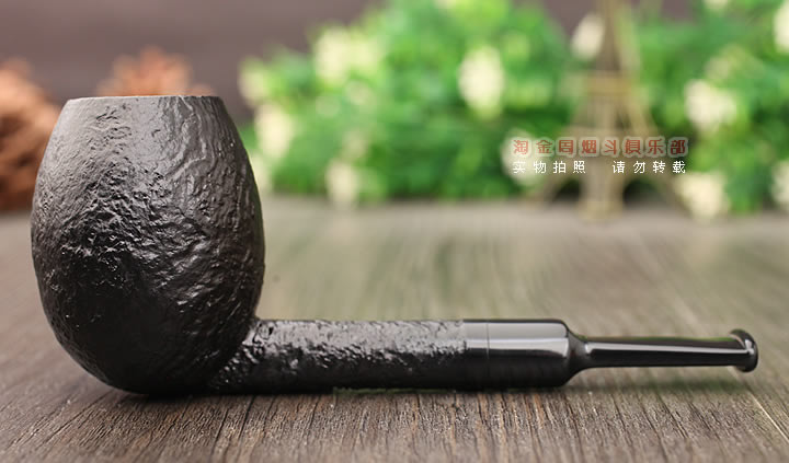 意大利 Vitale维塔莱石楠木烟斗 黑色喷砂03-3
