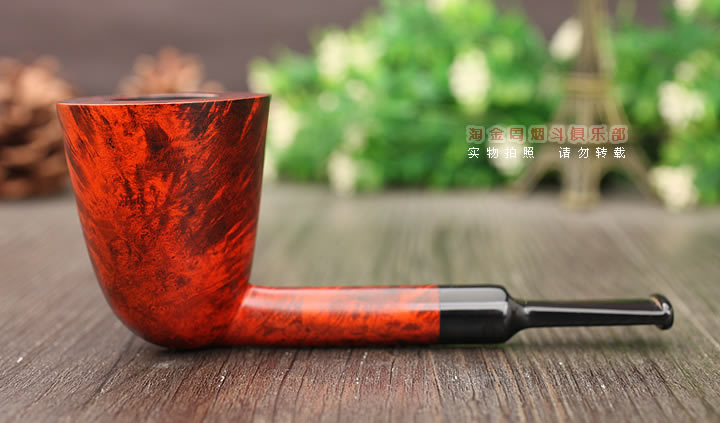 意大利 Vitale维塔莱石楠木烟斗 酒红光面01-3