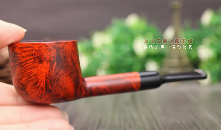 意大利 Vitale维塔莱石楠木烟斗 酒红光面02-8