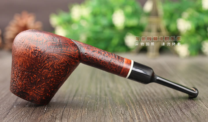 意大利 Vitale维塔莱石楠木烟斗 棕色喷砂01-4