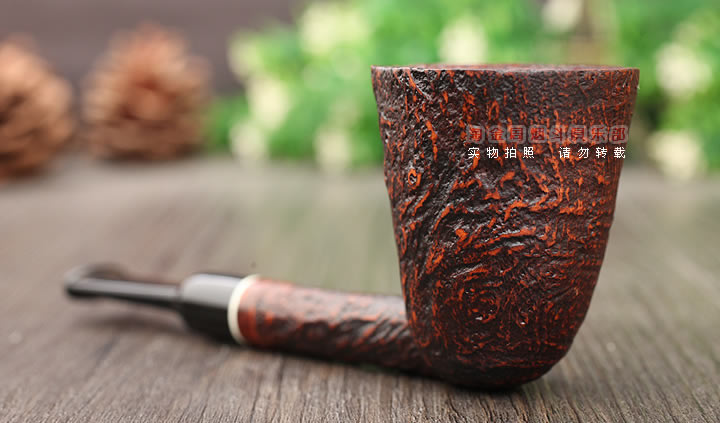 意大利 Vitale维塔莱石楠木烟斗 棕色喷砂02-2