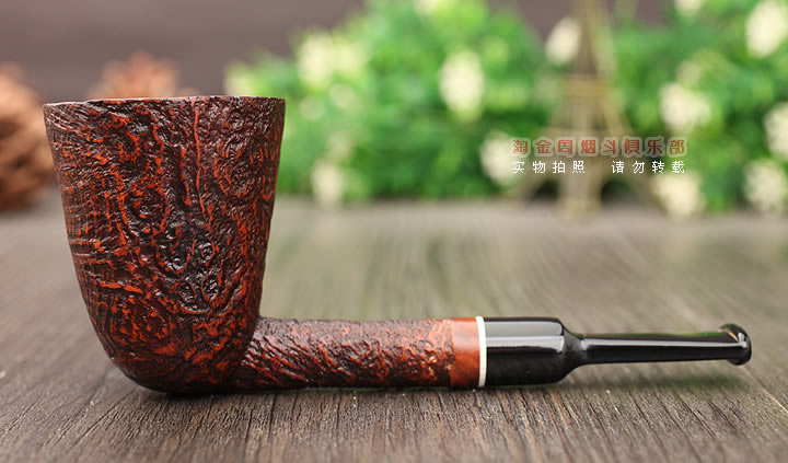 意大利 Vitale维塔莱石楠木烟斗 棕色喷砂02-3