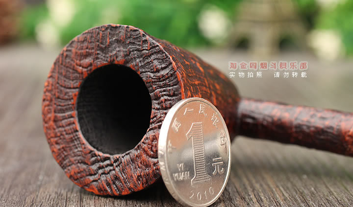 意大利 Vitale维塔莱石楠木烟斗 棕色喷砂02-5