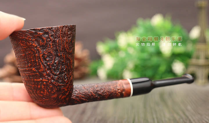 意大利 Vitale维塔莱石楠木烟斗 棕色喷砂02-8