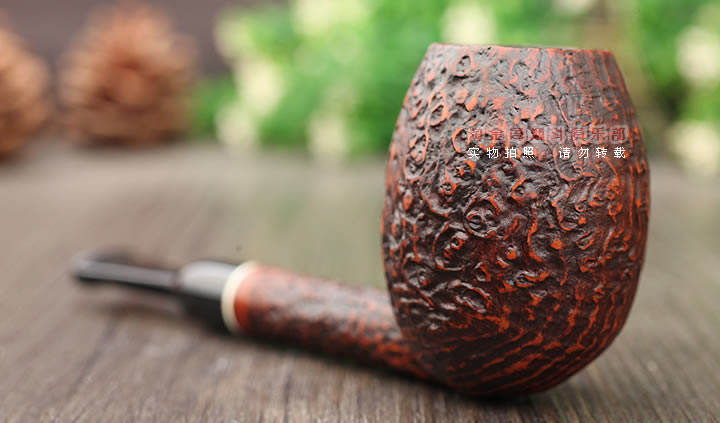 意大利 Vitale维塔莱石楠木烟斗 棕色喷砂03-2