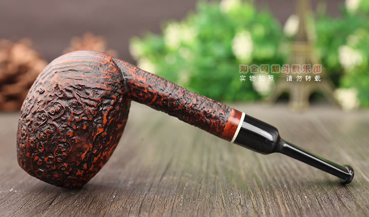 意大利 Vitale维塔莱石楠木烟斗 棕色喷砂03-4