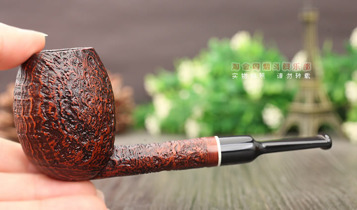 意大利 Vitale维塔莱石楠木烟斗 棕色喷砂03-8