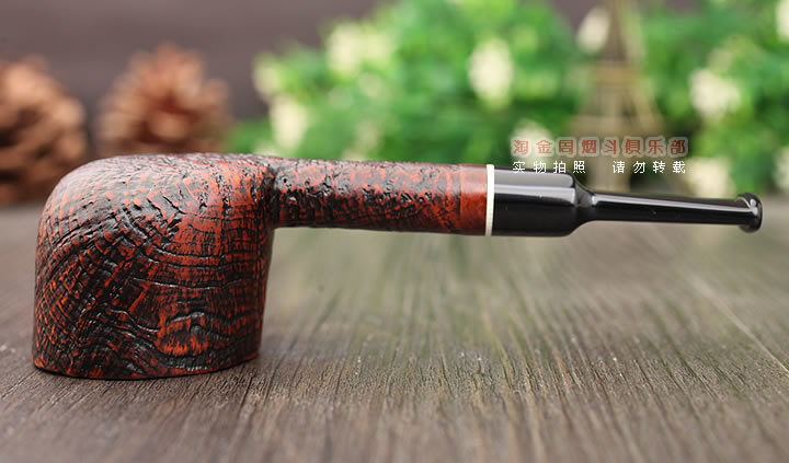 意大利 Vitale维塔莱石楠木烟斗 棕色喷砂04-4