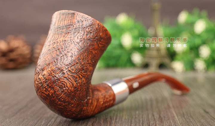 法国CHACOM CC石楠木烟斗 五件套 CHAMBORD 棕色麻面-1
