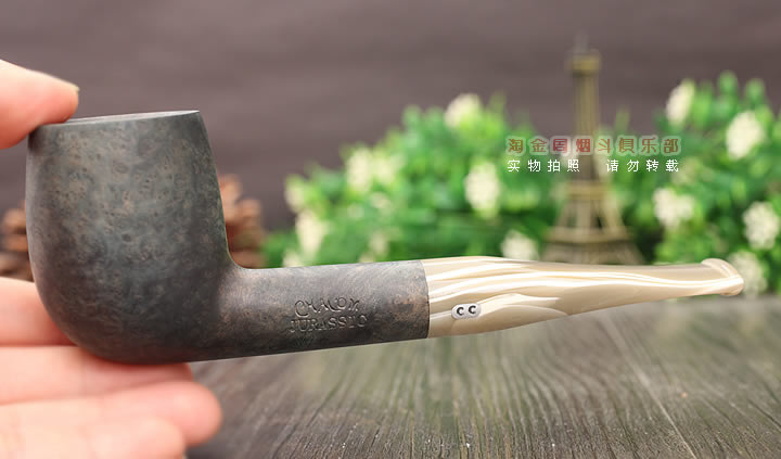进口烟具 法国CC石楠木烟斗 五件套 jurassic侏罗纪灰色127-8