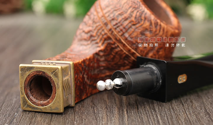 法国CHACOM CC石楠木烟斗 五件套 ELEMENTS元素斗 棕色麻面390-6