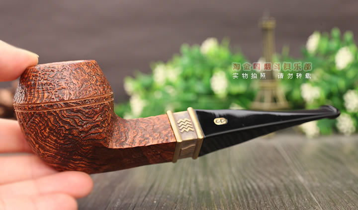 法国CHACOM CC石楠木烟斗 五件套 ELEMENTS元素斗 棕色麻面390-8