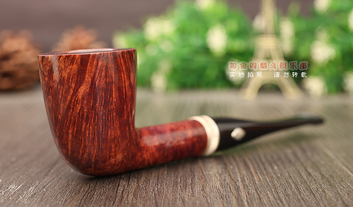 意大利芭比brebbia石楠木烟斗 925银圈竞争斗 MPB NOCE 4001-1