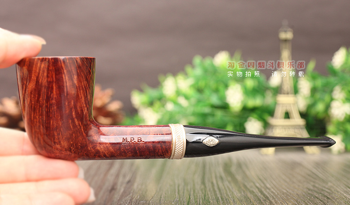 意大利芭比brebbia石楠木烟斗 925银圈竞争斗 MPB NOCE 4001-9