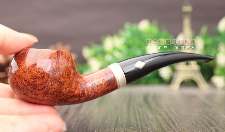 意大利芭比brebbia石楠木烟斗 925银圈竞争斗 MPB NOCE 601-9
