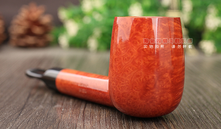 意大利brebbia芭比石楠木烟斗 junior Ambra 2773-2