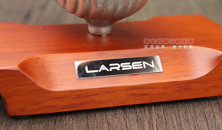 LARSEN烟斗座 实木底座单斗架 24K金电镀-4