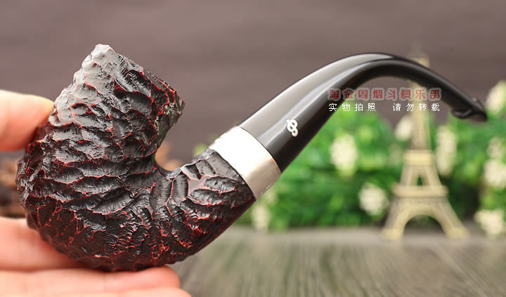爱尔兰彼得森Peterson石楠木烟斗 2025年度纪念斗 银圈乡土雕刻-8